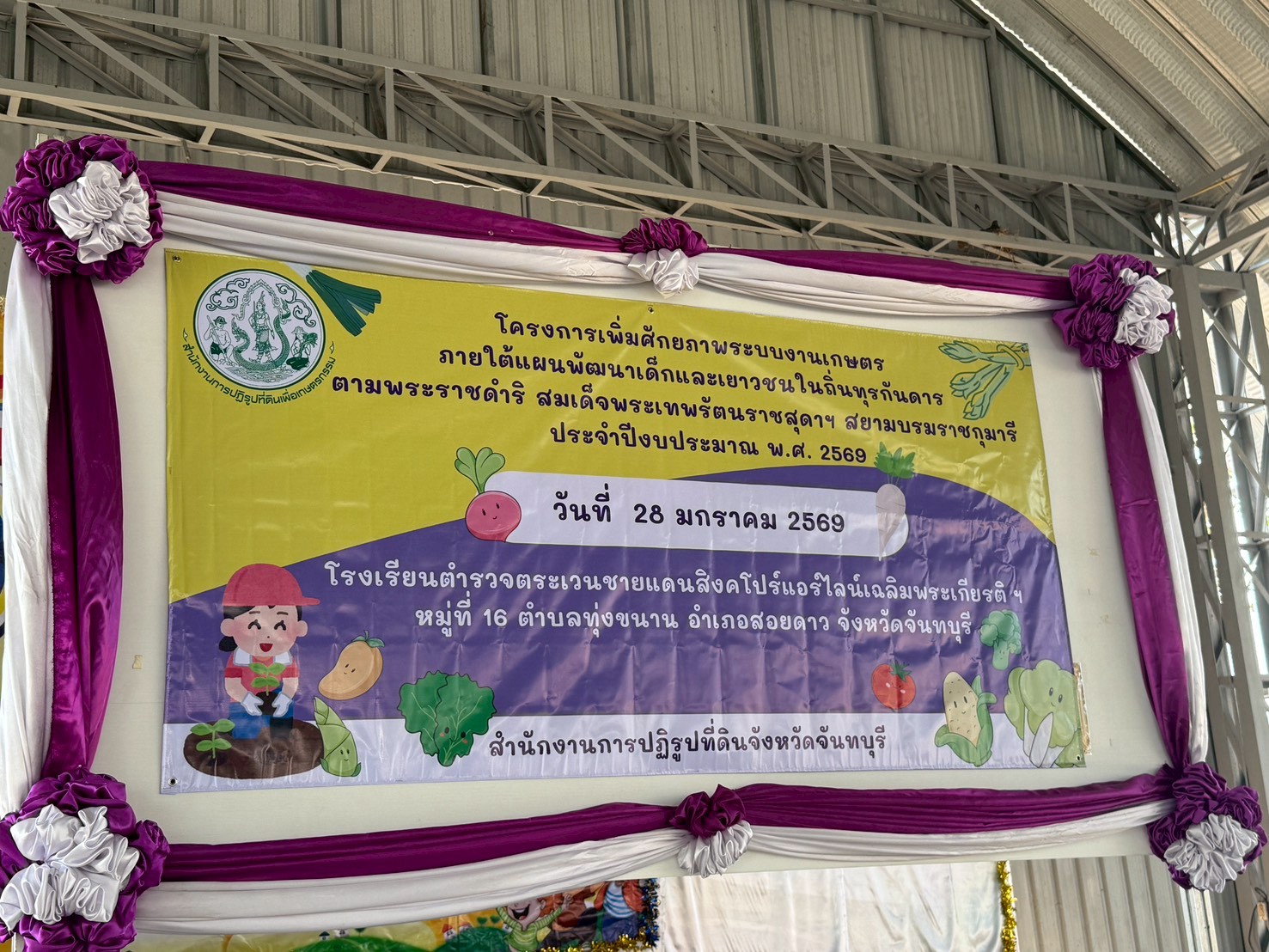 title - ส.ป.ก.จันทบุรี ดำเนินการฝึกอบรม โครงการเพิ่มศักยภาพระบบงานเกษตรภายใต้แผนพัฒนาเด็กและเยาวชนในถิ่นทุรกันดาร ตามพระราชดำริ สมเด็จพระเทพรัตนราชสุดาฯ สยามบรมราชกุมารี ประจำปีงบประมาณ พ.ศ. 2569 